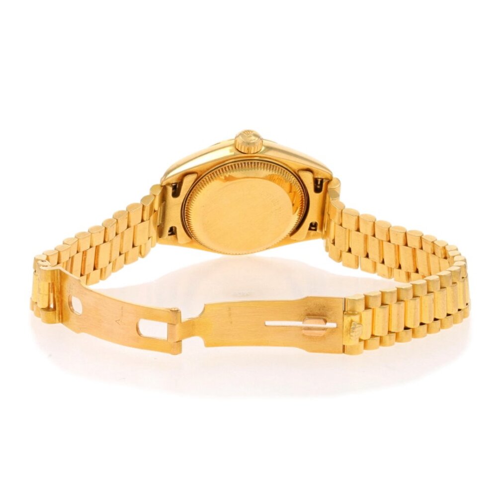 Rolex Ladies President Wristwatch 69178 Yellow Gold 18k Automatic 1 Yr Warranty - Picture 5 of 6